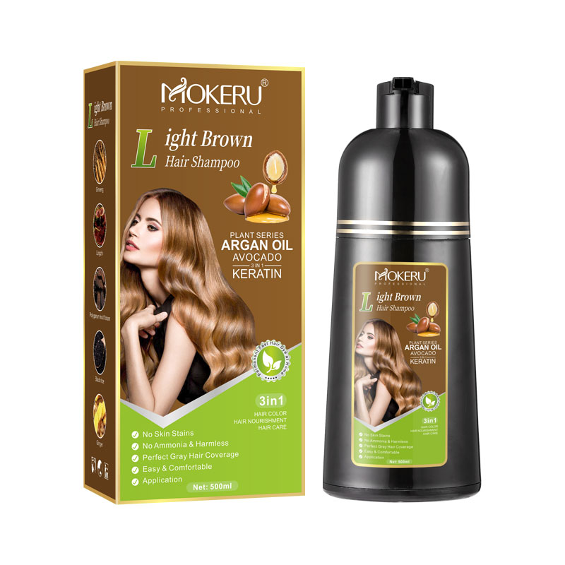 Hair Spray Color - Mokeru Ammoniakvrije keratine haarkleurshampoo Koffie Permanente