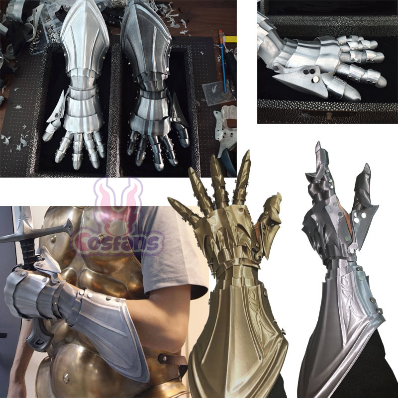Cosplay Material For Prop - Nieuwe versie 3D-printen handgemaakte ridderhandschoen monteur