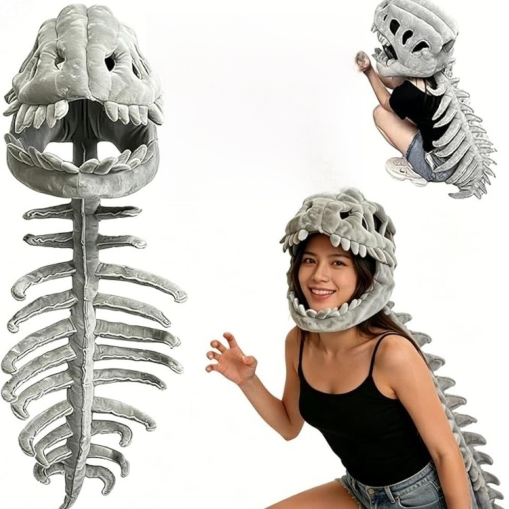 Free Cosplay Prop Patterns - Halloween Cosplay Kostuum Dinosaurus Skelet Kostuum