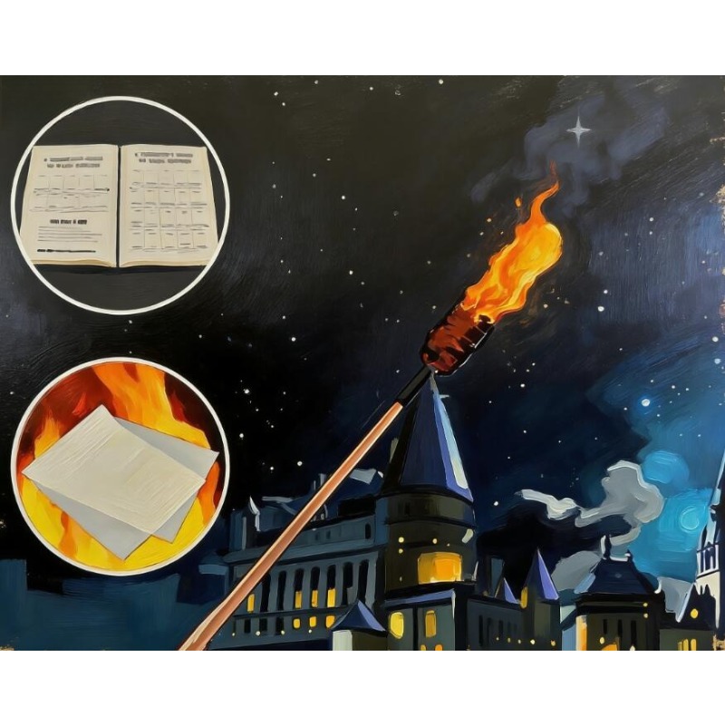 Cosplay Flame Prop - Elektronische Vlammenknipper Toverstaf Oplaadbare Visuele Vlammenknipperende
