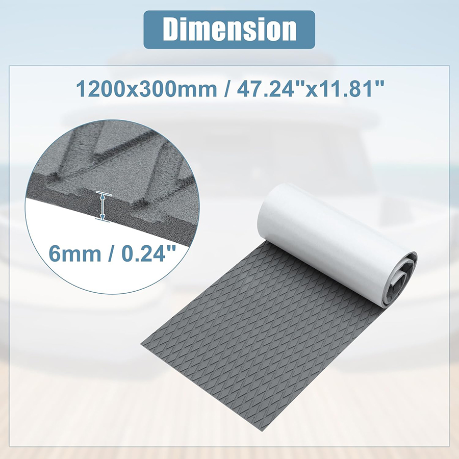 Eva Foam Sheet - 1200*300mm EVA Kunstteak Dekmat Antislip Zelfklevend