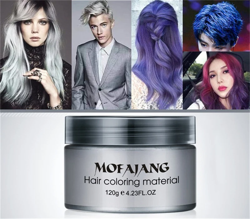 Hair Spray Color - 1pcs Mofajang Haarkleur Wax Pastel Blauw