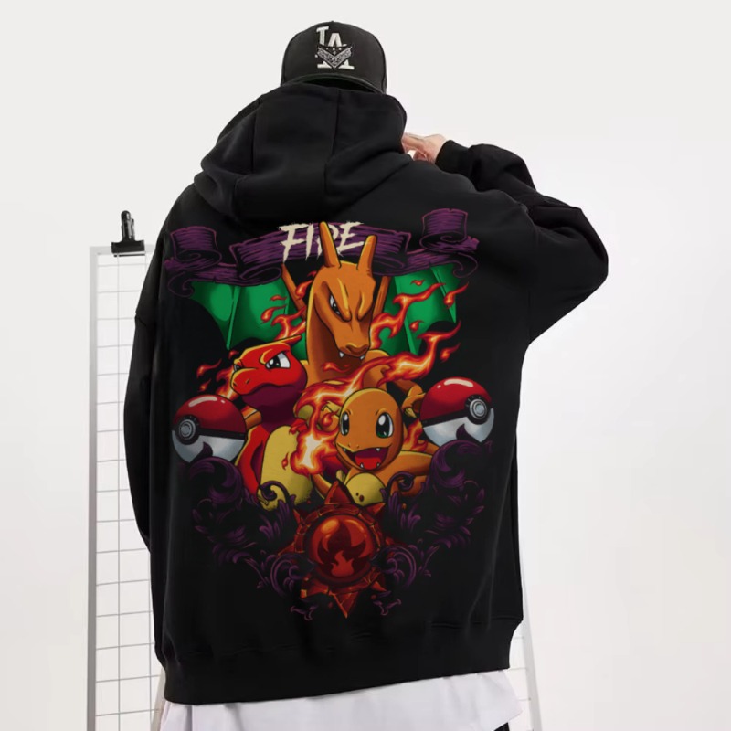 Zwart oversized 4xl Pok É Mon  - Cosplay Flame Prop recensie en prijs