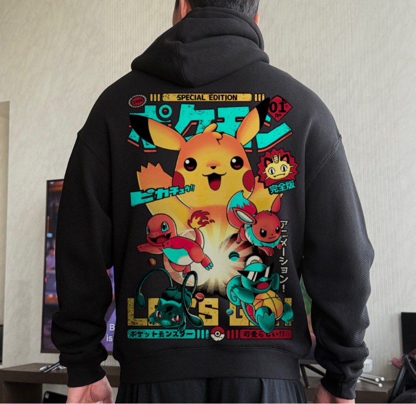Zwart oversized 4xl Pok É Mon  - Cosplay Flame Prop recensie en prijs