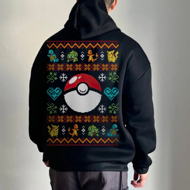 Zwart oversized 4xl Pok É Mon  - Cosplay Flame Prop recensie en prijs