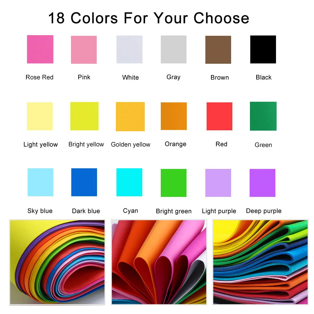 18 kleuren 2 mm dikke kleurrij - Eva Foam Sheet recensie en prijs